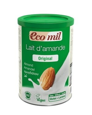 Boisson instantanée aux amandes édulcorée au sirop d'agave BIO 400 g ECOMIL