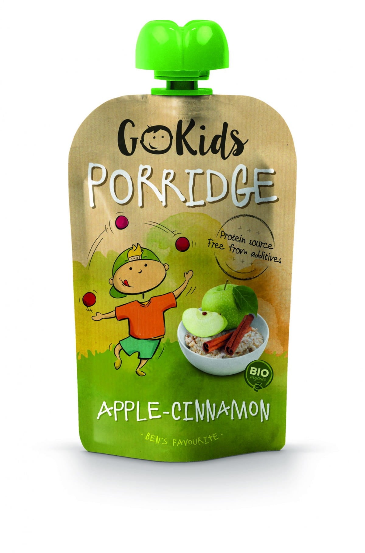 Gruau en tube pomme cannelle BIO 110 g GOKIDS