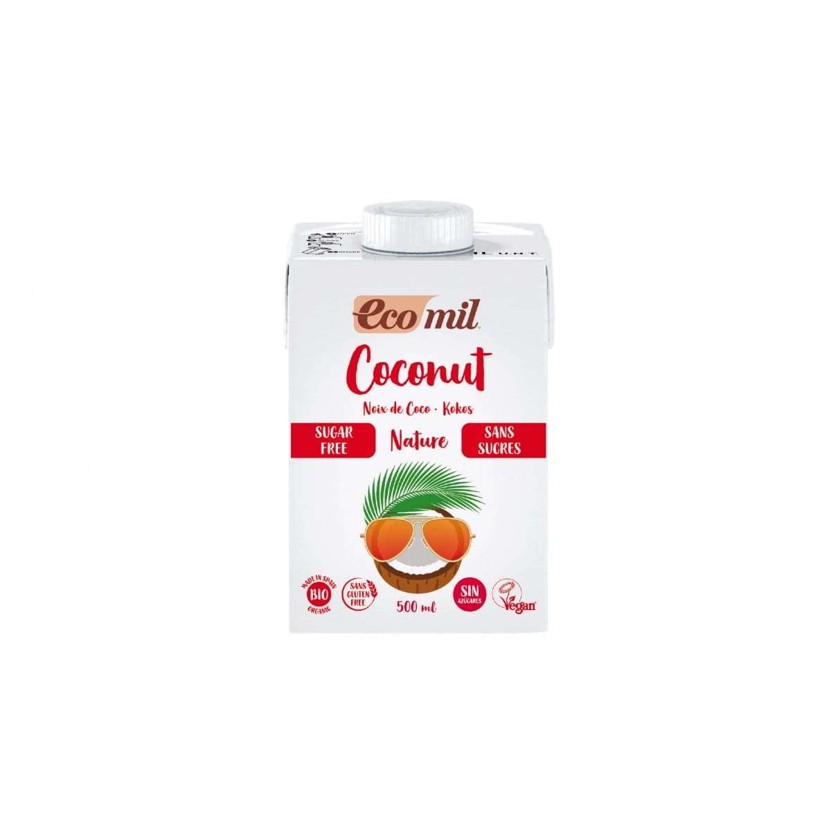 Boisson à la noix de coco sans sucre BIO 500 ml ECOMIL