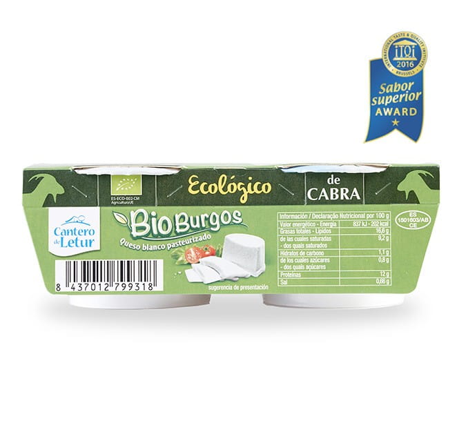 Fromage de chèvre blanc bioburgos BIO 2x100 g CANTERO DE LETU