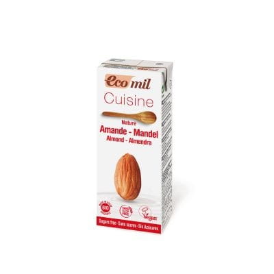 Crème cuisson amande sans sucre BIO 200 ml ECOMIL