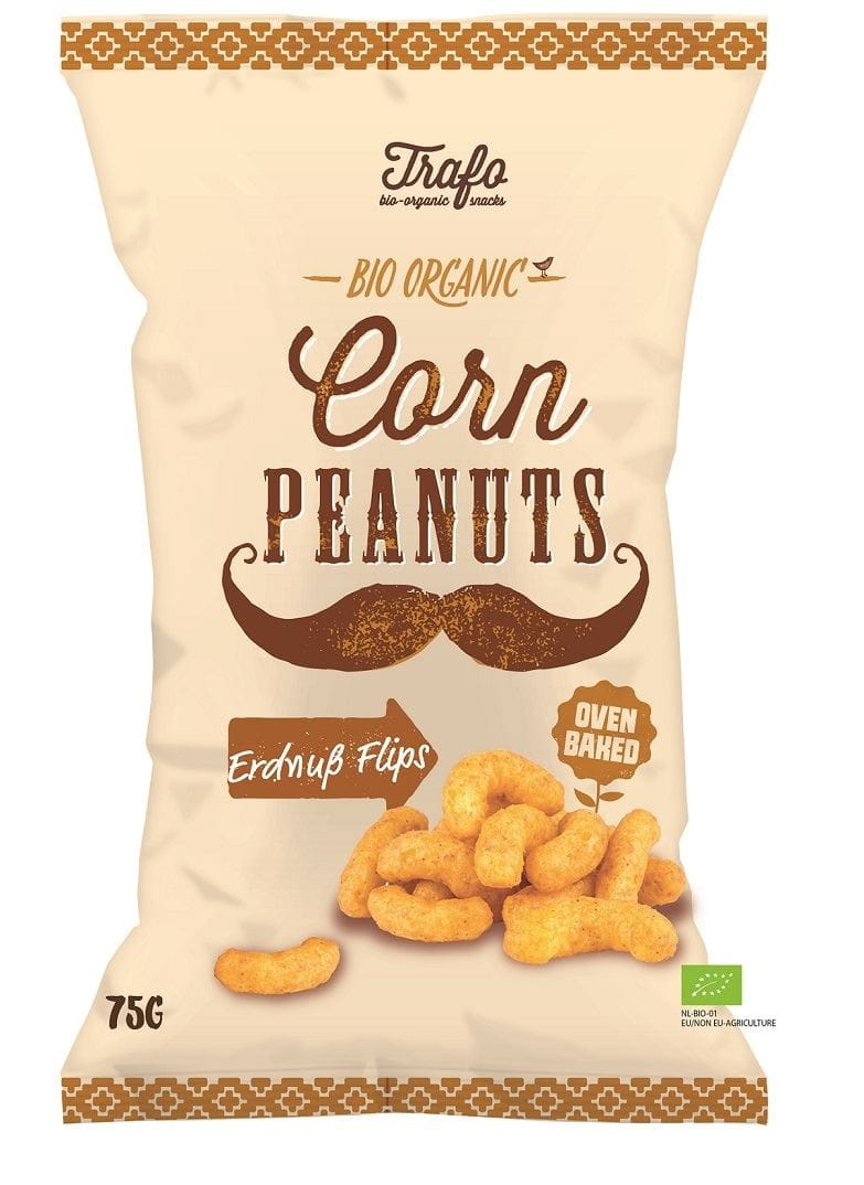 Chips de maïs goût cacahuète BIO 75 g - TRAFO
