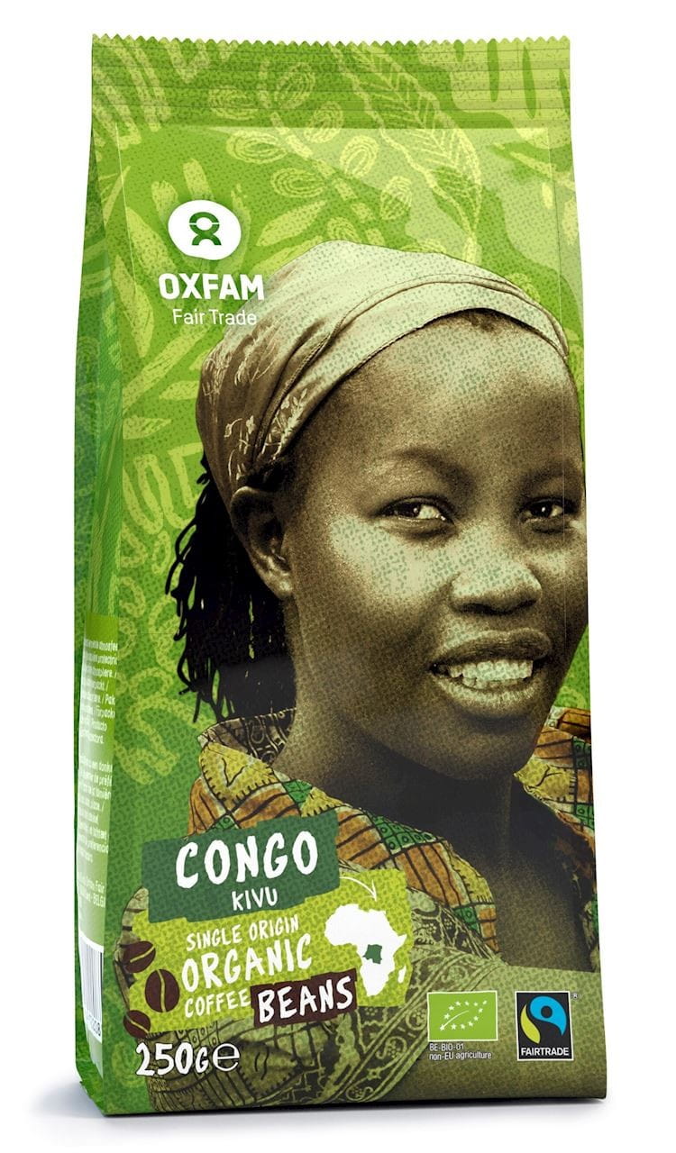 Café arabica en grains des environs du lac kivu fair tade BIO 250 g - OXFAM