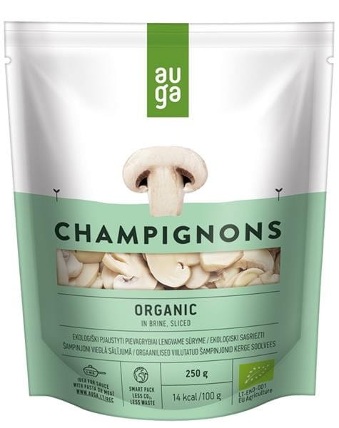 Champignons en saumure, émincés BIO 250 g AUGA