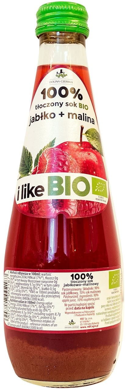 Jus de pomme et de framboise BIO 300 ml - VALLEE DE CZERSKA