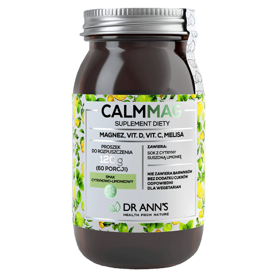 Magnésium vitamine D Vitamine C mélisse CALMag 120 g DR ANN'S