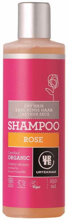 Shampoing à la rose pour cheveux secs BIO 250 ml URTEKRAM