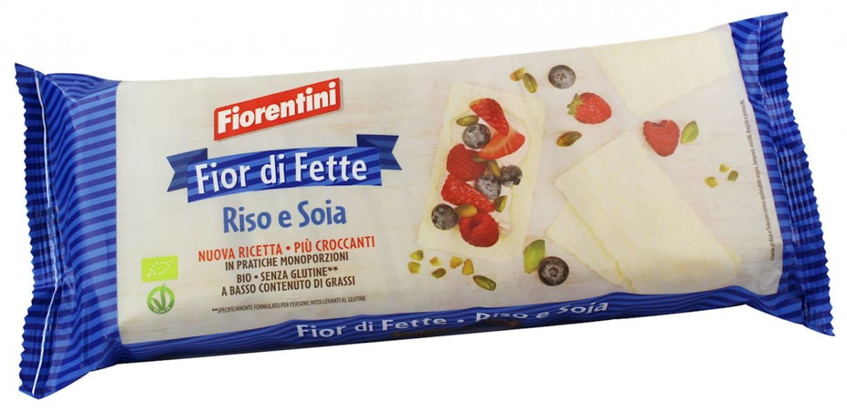 Pain croustillant riz et soja BIO 200 g - FIORENTINI