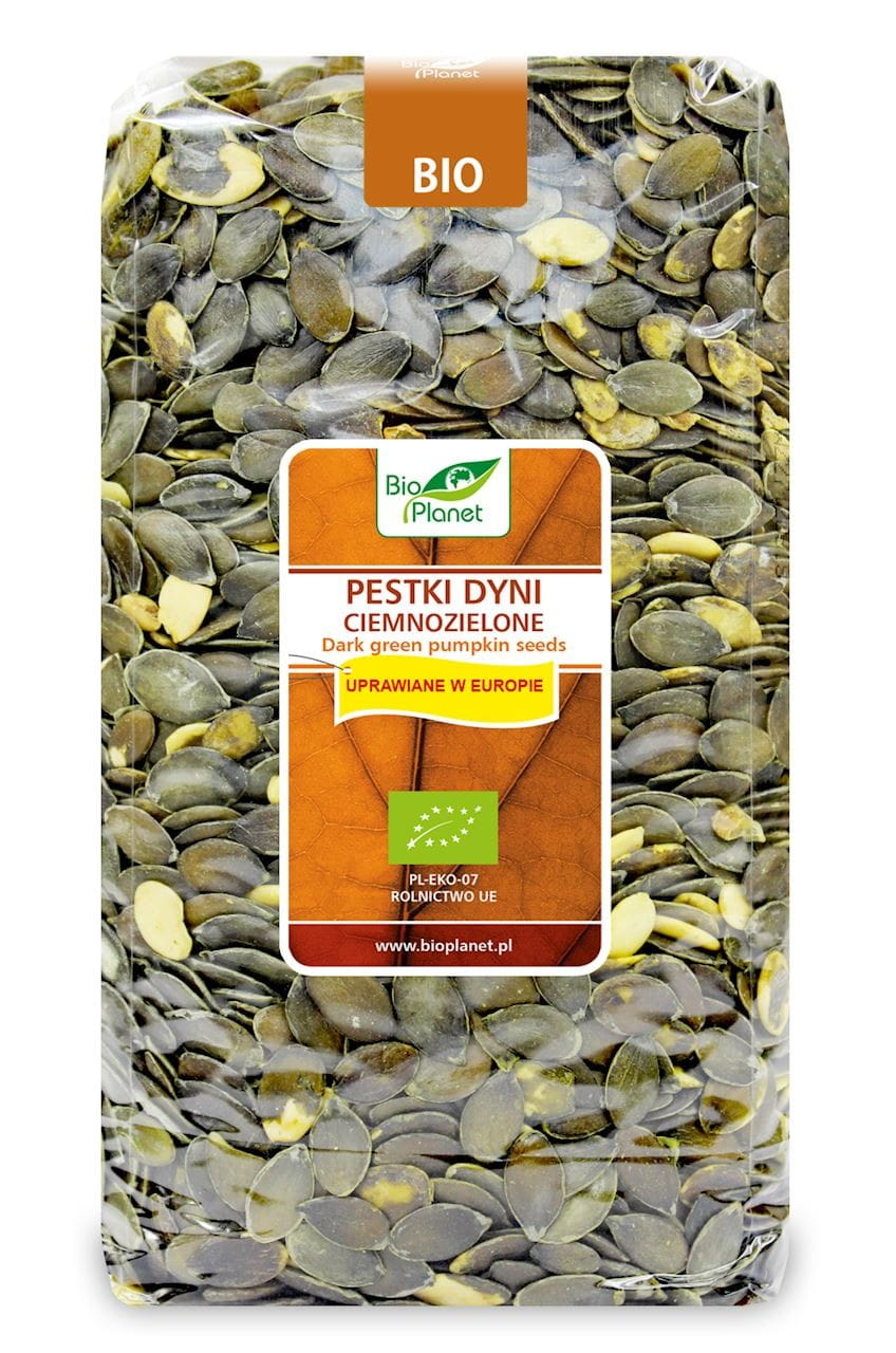 Graines de courge vert foncé (cultivées en Europe) BIO 1 kg - BIO PLANET