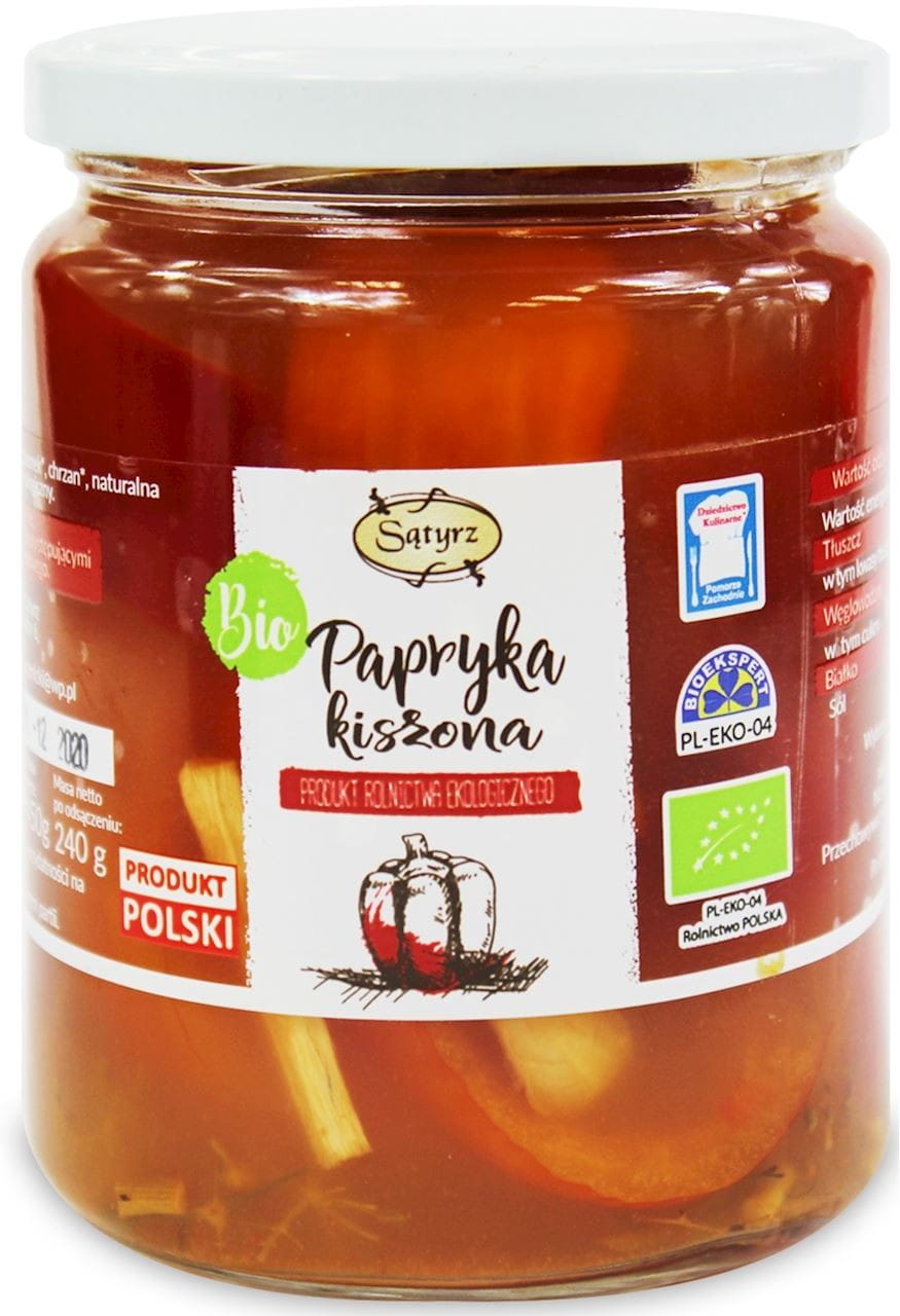 Piment mariné BIO 450 g SĄTYRZ