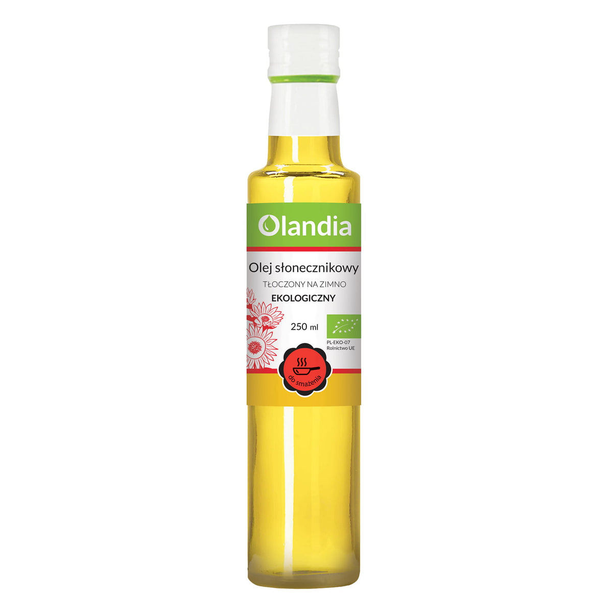 Huile de tournesol pressée à froid pour friture BIO 250 ml - OLANDIA