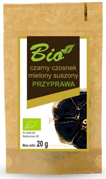 Ail noir moulu, séché BIO 20 g - PRODUITS DE LA NATURE