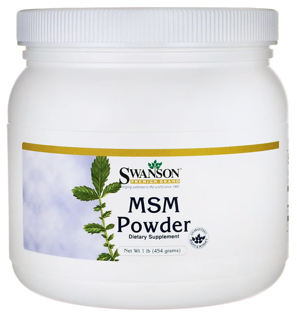 Poudre de soufre organique MSM 500mg 454g SWANSON