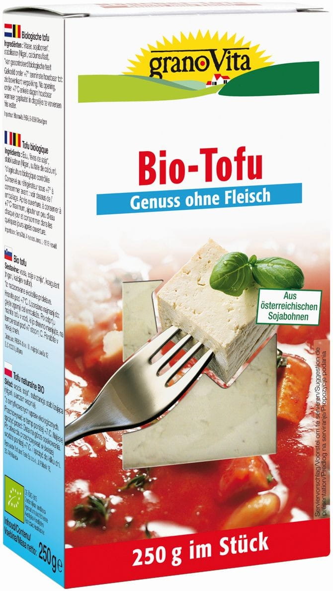 Tofu naturel sans gluten BIO 250 g - GRANOVITA