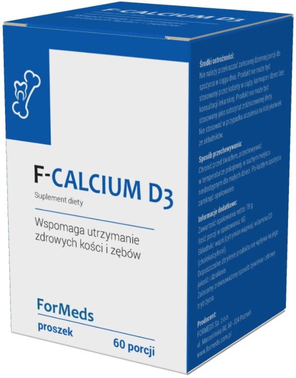 F - calcium D3 calcium 273mg + vitamine D3 5mcg 60 portions 78g FORMEDS