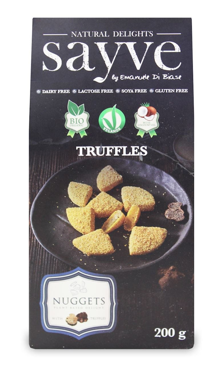 Nuggets végétaliens de pois chiches et truffes sans gluten sans gluten BIO 200 g - SAYVE