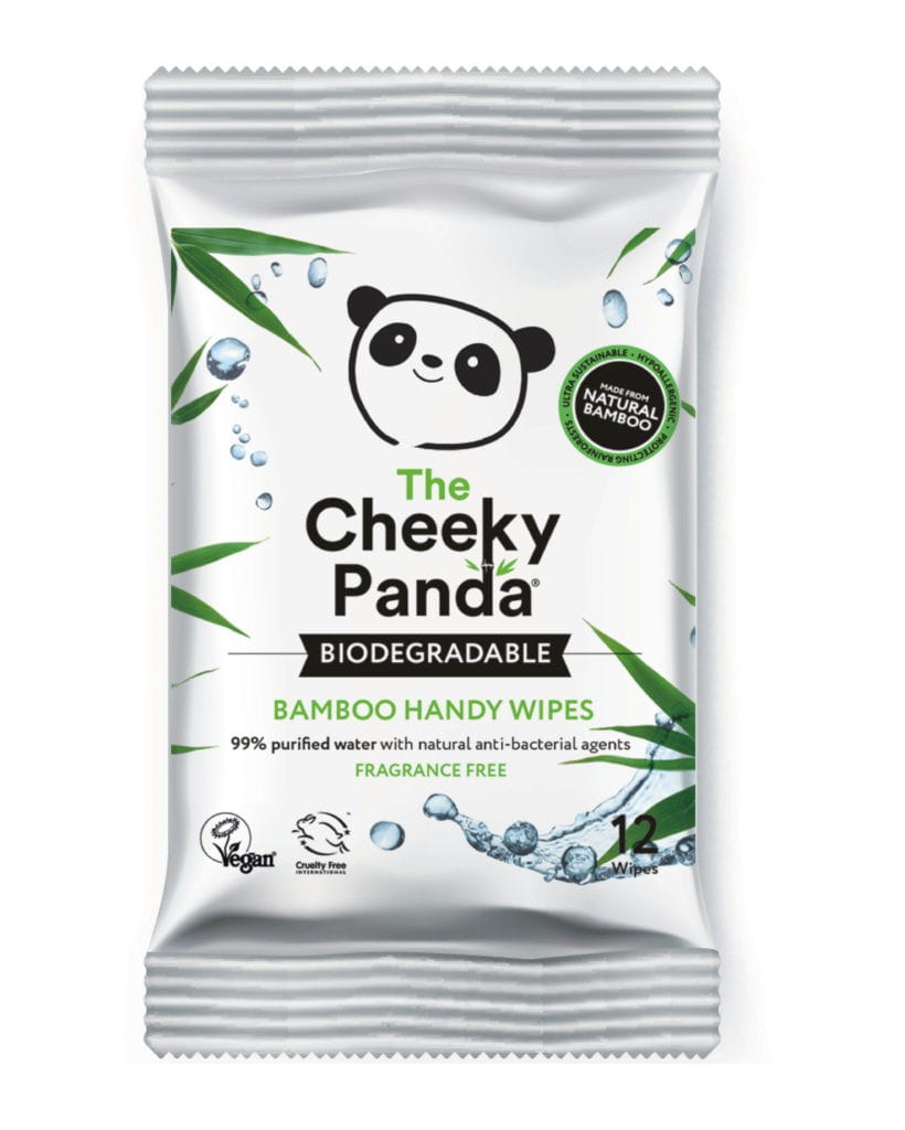 Lingettes humides en bambou 12 pcs - CHEEKY PANDA