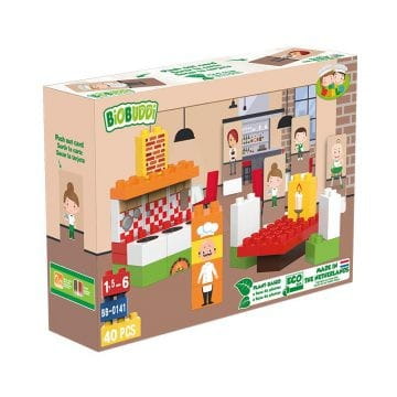 Un ensemble de blocs de construction restaurant 40 éléments - BIOBUDDI