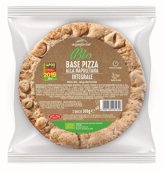 Base de pizza napolitaine à base de pâte complète BIO (2 x 150 g) 300 g - ALIMENTA