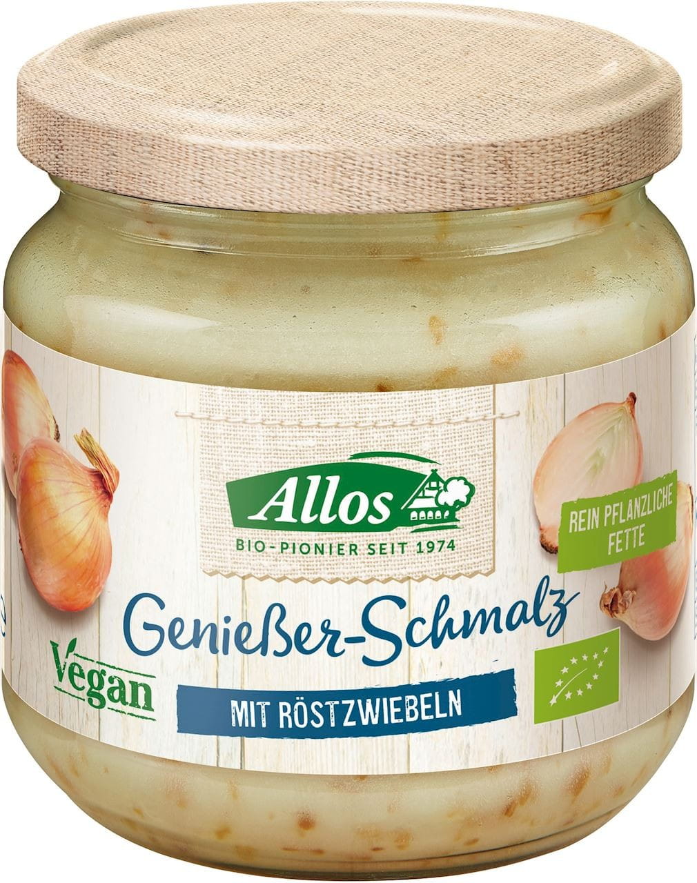 Saindoux végétalien aux oignons frits et pommes sans gluten BIO 150 g - ALLOS