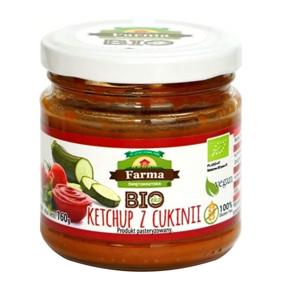 Ketchup de courgettes bio, sans gluten 160 g - FARMA ŚWIĘTOKRZYSKA