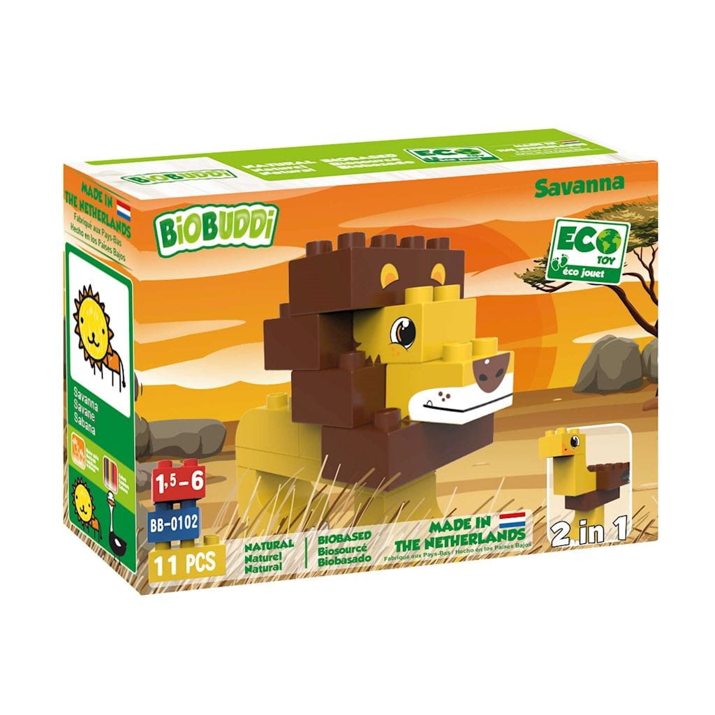 Set de blocs Savanna 11 éléments - BIOBUDDI