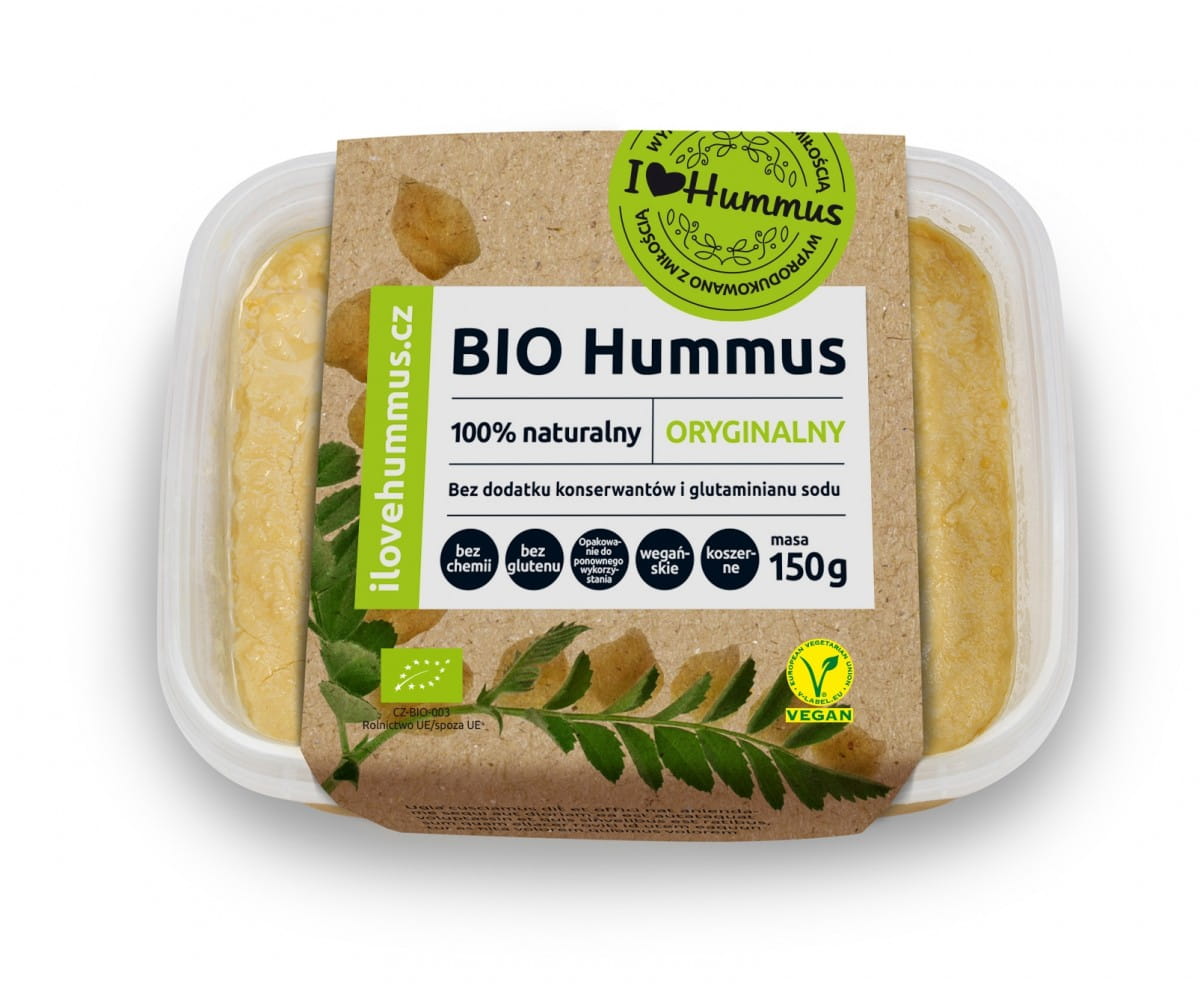Houmous naturel à l'huile d'olive BIO 150 g I LOVE HUMMUS