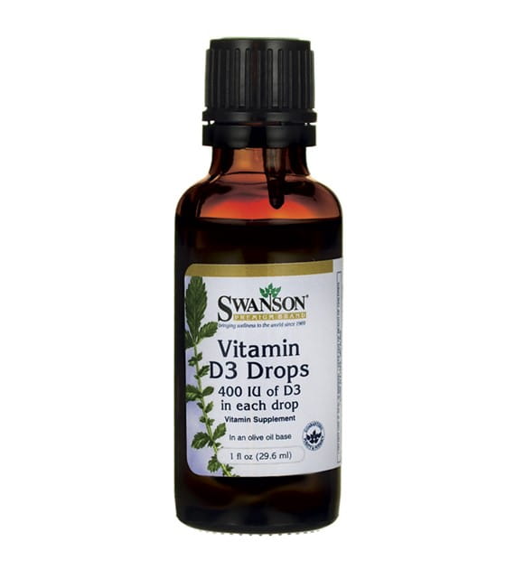 Vitamine D3 liquide 400 et vitamine D - 3 gouttes 296ml SWANSON