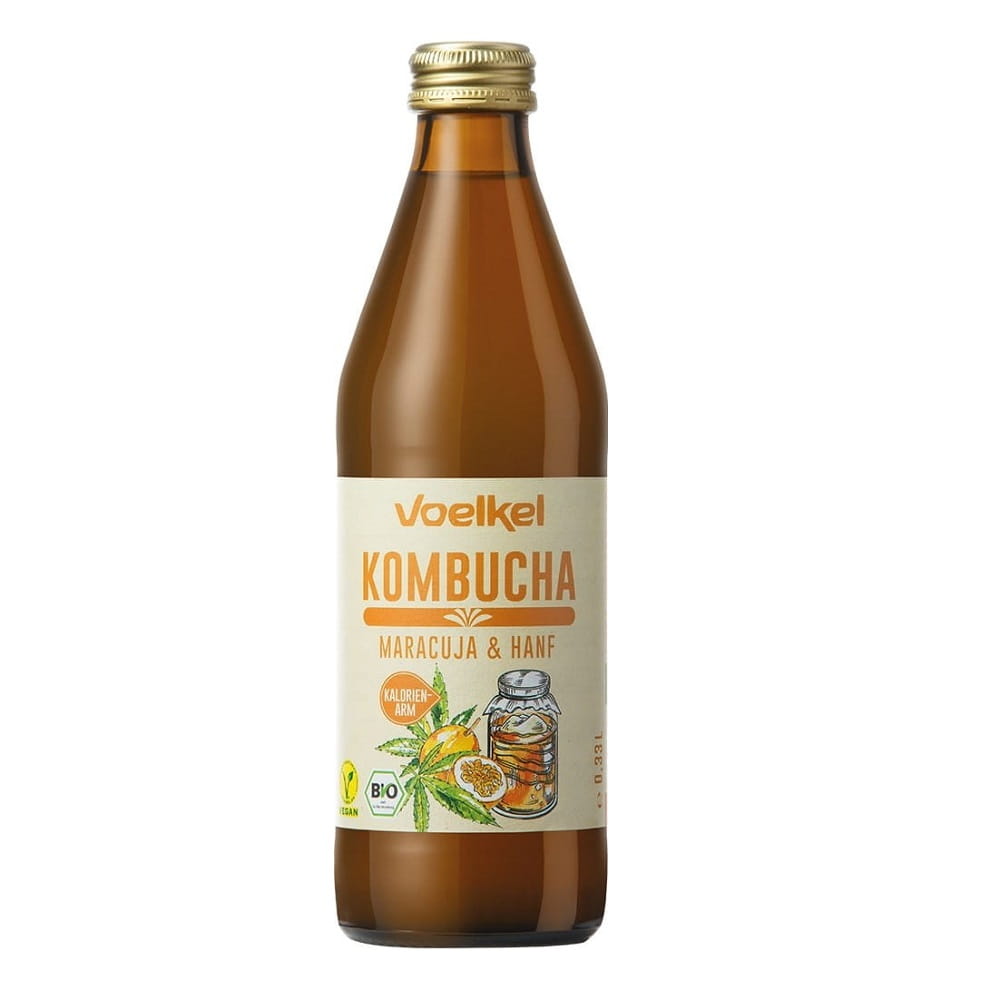 Kombucha fruit de la passion - chanvre BIO 330 ml - VOELKEL