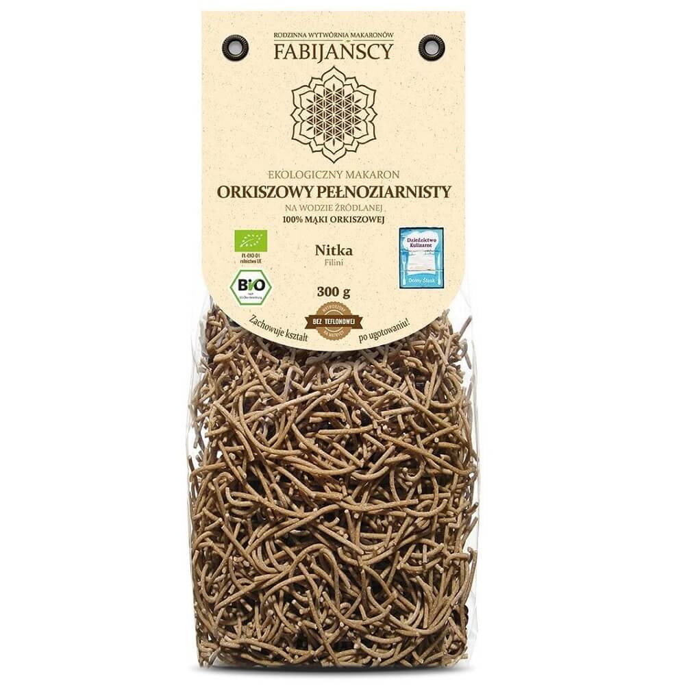 Nouilles (épeautre complet) fil de filini BIO 300 g - FABIJAŃSCY