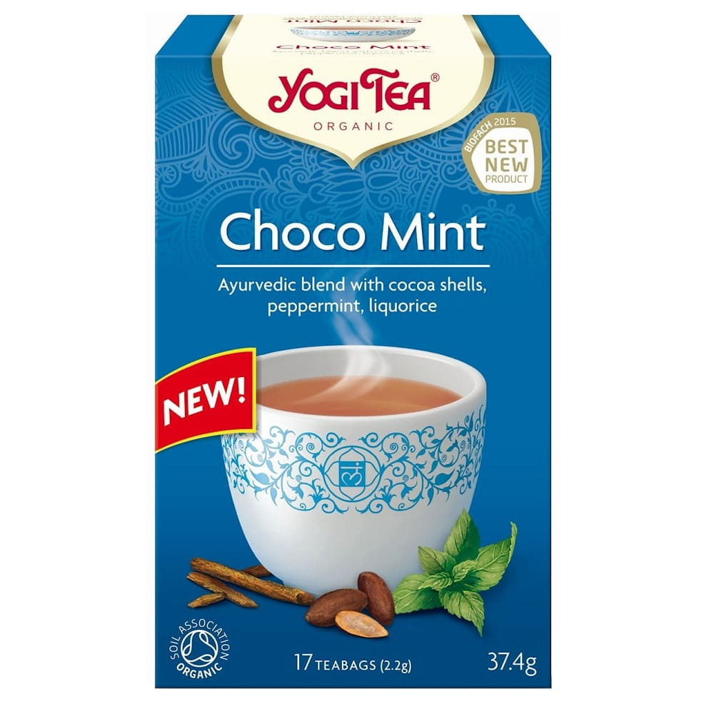 Thé instantané BIO choco menthe au cacao et à la menthe (17 x 22 g) - YOGI TEA