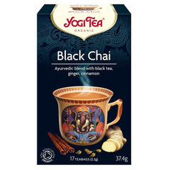 Thé noir chai noir au gingembre et à la cannelle BIO (17 x 22 g) - YOGI TEA