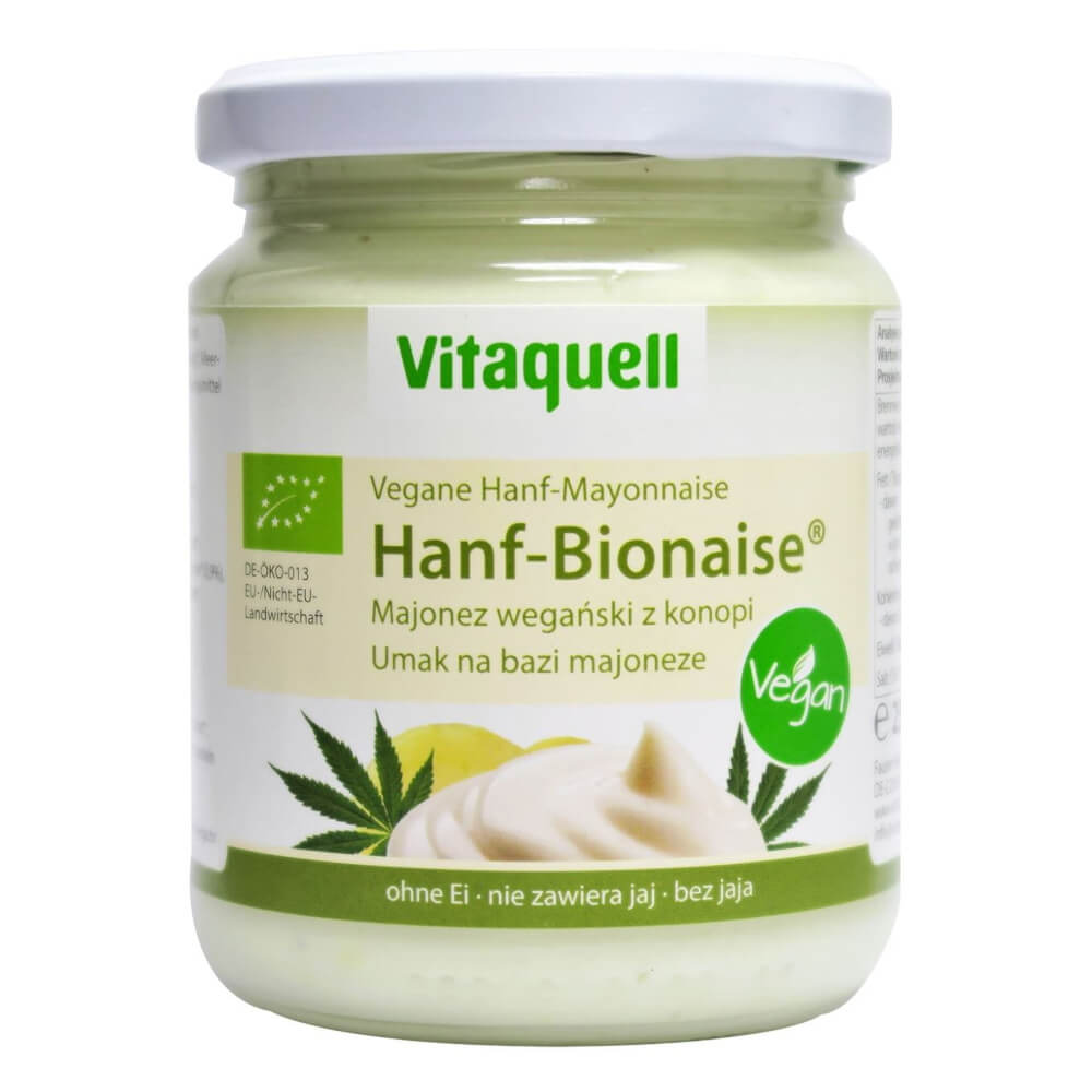 Mayonnaise végétalienne au chanvre BIO 250 ml - VITAQUELL