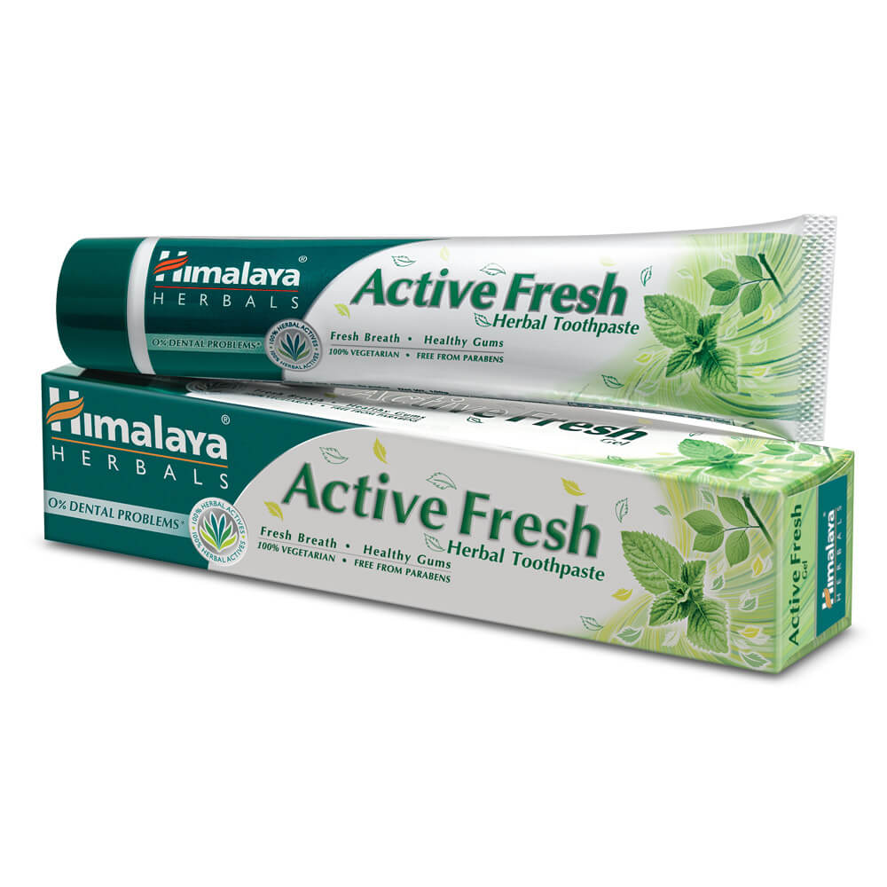 Pâte de gel actif menthe fraîche sans fluor 80g HIMALAYA