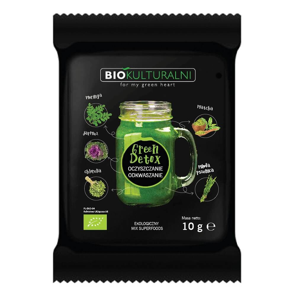Mélange de superaliments green detox BIO 10 g - BIOKULTURAL