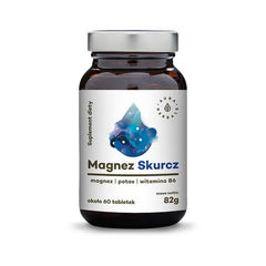 Magnésium spasme potassium vitamine B6 60 comprimés 82g AURA HERBALS