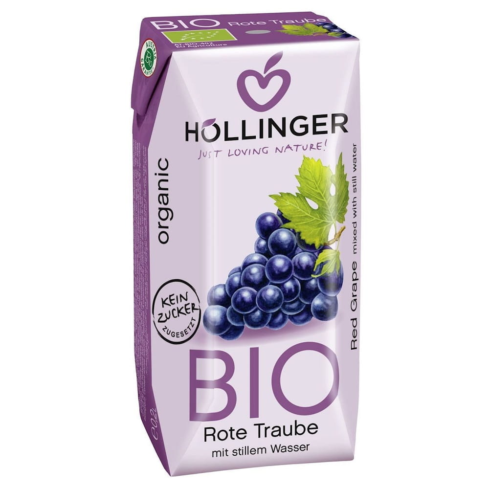 Boisson au raisin rouge BIO 200 ml - HOLLINGER