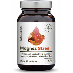 Cônes de houblon à la mélisse magnésium stress B6 90 comprimés 77g AURA HERBALS