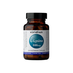 L-lysine 500mg L-lysine 30 gélules VIRIDIAN