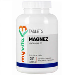 Magnésium magnésium citrate 450mg + vitamine B6 250 comprimés MYVITA