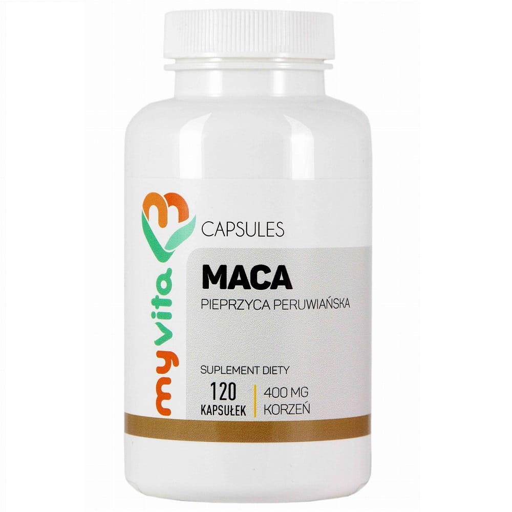 Poudre de racine de Maca 400mg 120 gélules MYVITA