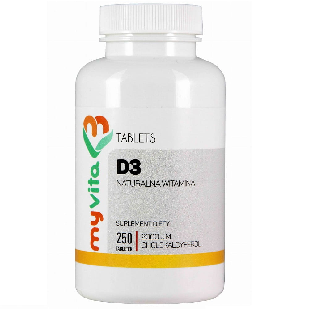 Vitamine D3 de lanoline 2000iu 250 comprimés MYVITA