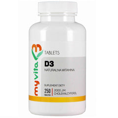 Vitamine D3 de lanoline 2000iu 250 comprimés MYVITA