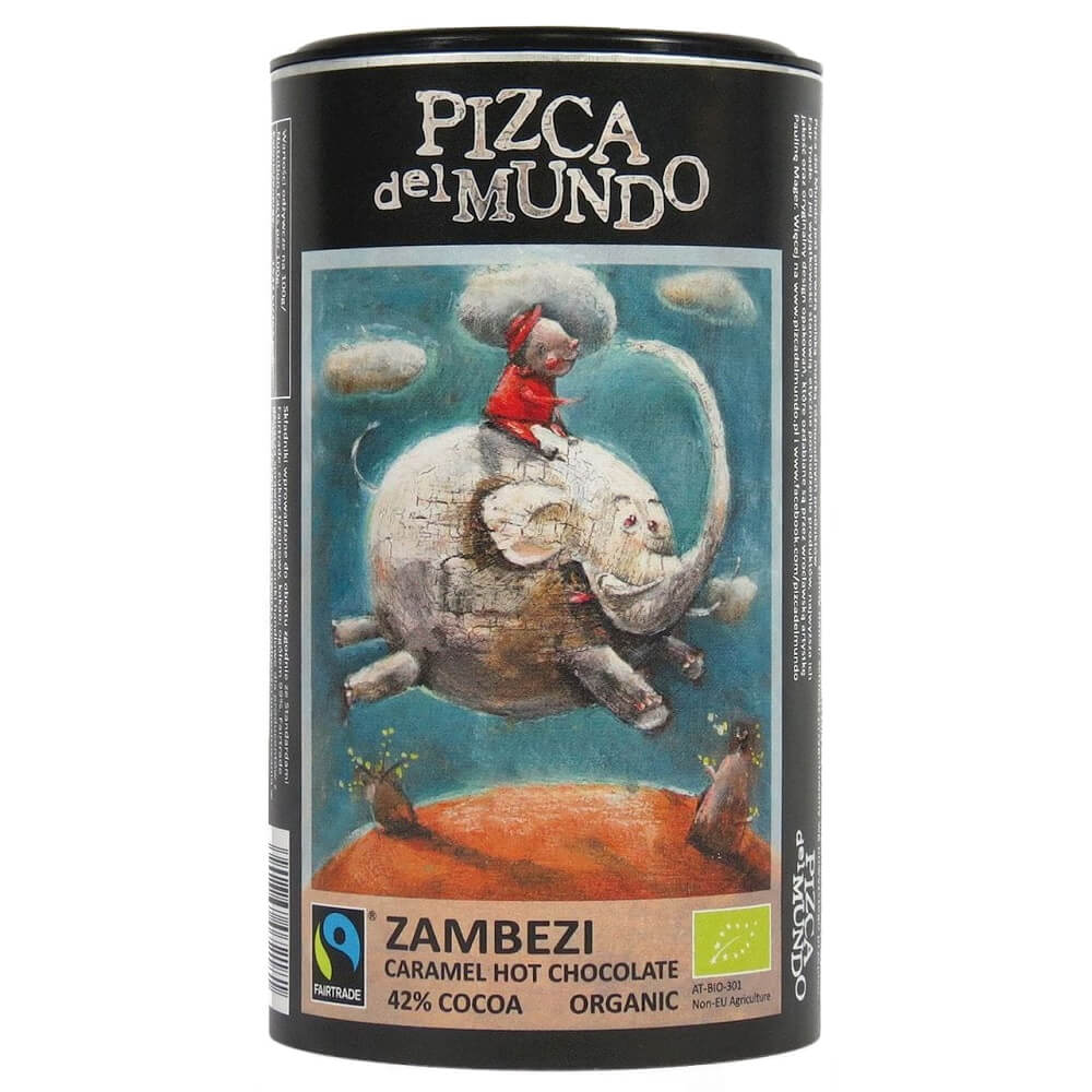 Chocolat chaud caramel du Zambèze commerce équitable BIO 250 g - PIZCA DEL MUNDO