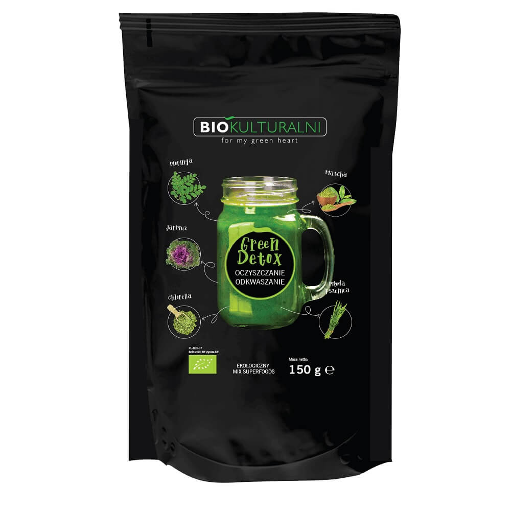 Mélange de superaliments green detox BIO 150 g - BIOKULTURAL