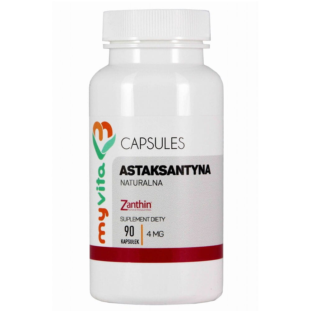 Astaxanthine naturelle haematococcus pluvialis 4mg 90 gélules MYVITA