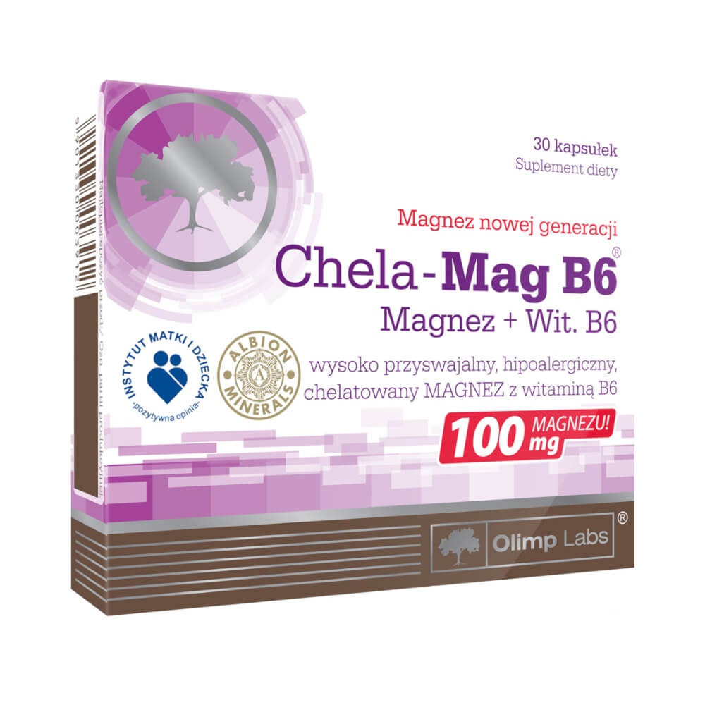 Magnésium + vitamine b - 6 chela - mag B6 30 gélules OLIMP LABS