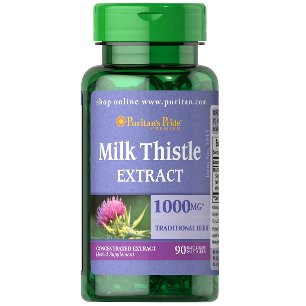 Extrait de Chardon Marie 1000mg 90 gélules PURITAN'S PRIDE