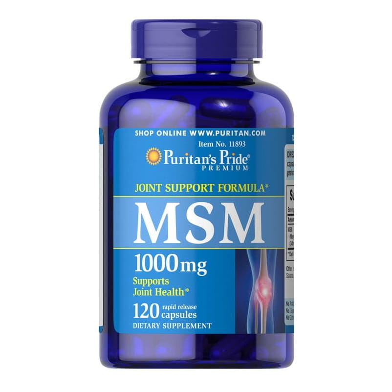 MSM soufre organique 1000mg 120 gélules PURITAN'S PRIDE