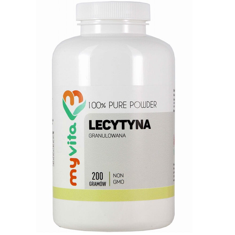 Lécithine de soja granulée sans OGM. lécithine 200g MYVITA